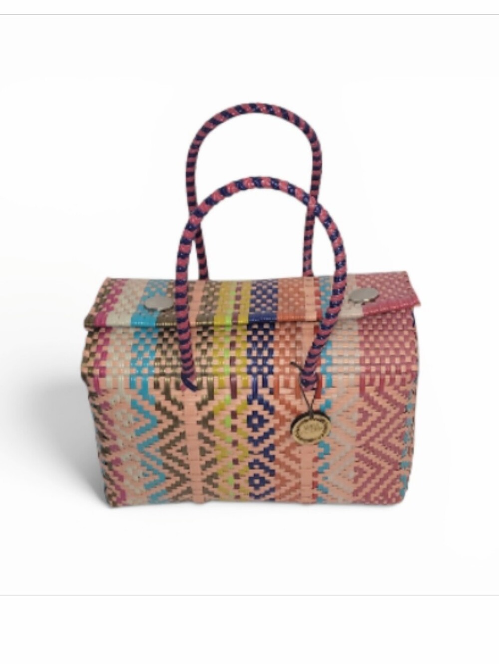 Maria Victoria Artisan Plastic Woven Handmade  Bag
